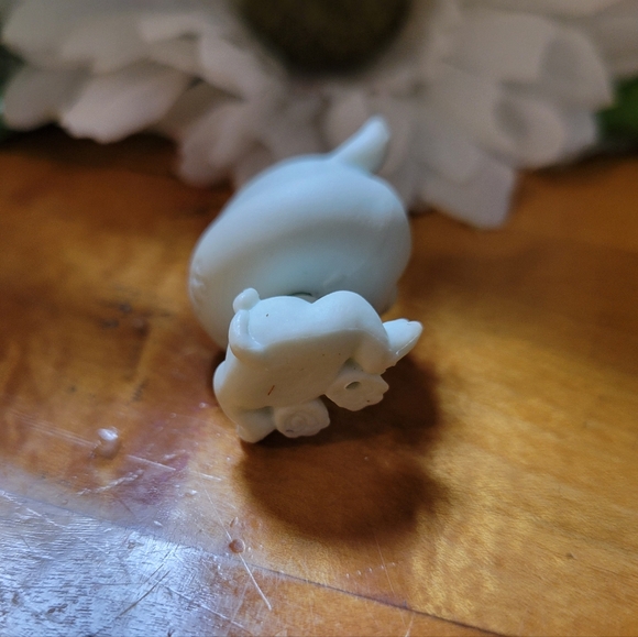 Littlest Pet Shop LPS #1-148 Hippo Blue Mini Carlie Hippocampo Brown Eyes - Picture 7 of 9